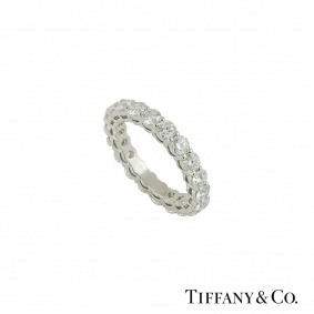 Tiffany & Co. Platinum Diamond Embrace Ring 3.18ct F+/VS+